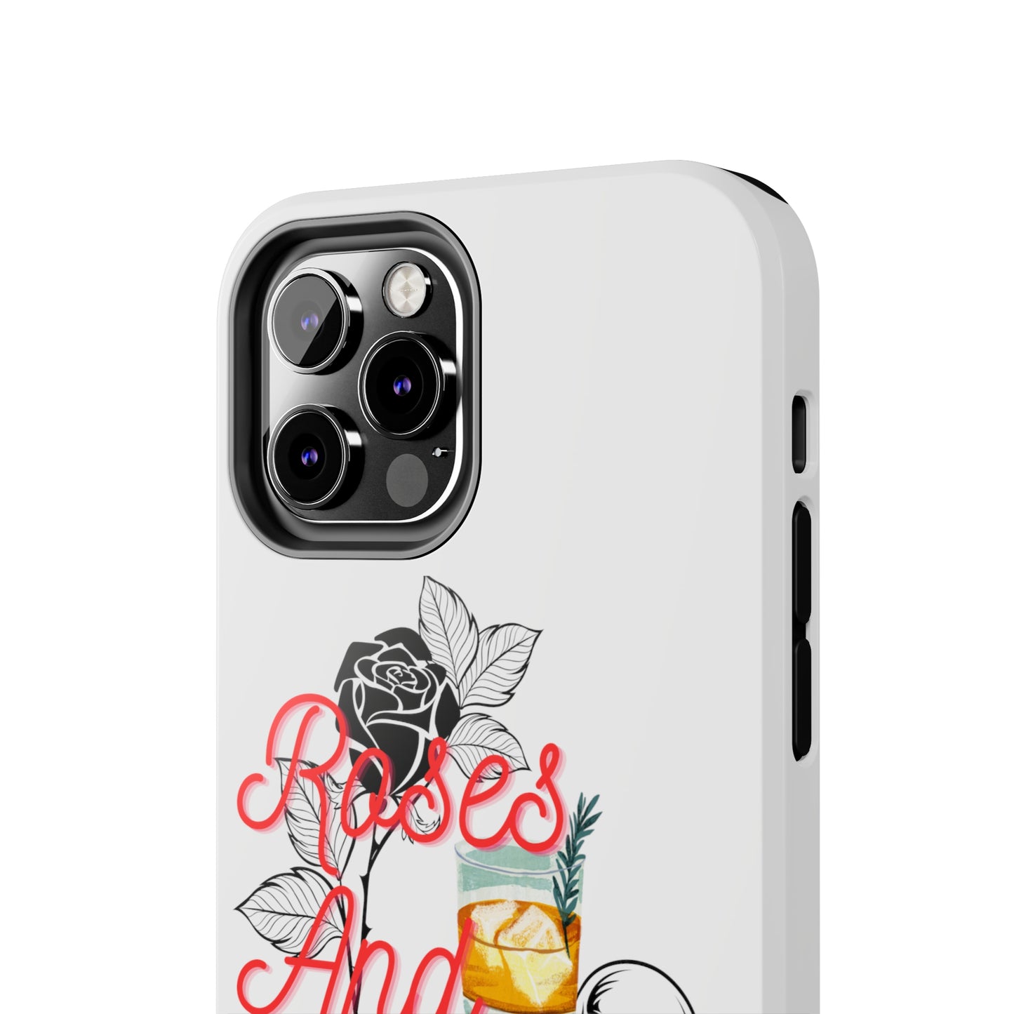 Roses&Whiskey - White - Tough Phone Cases