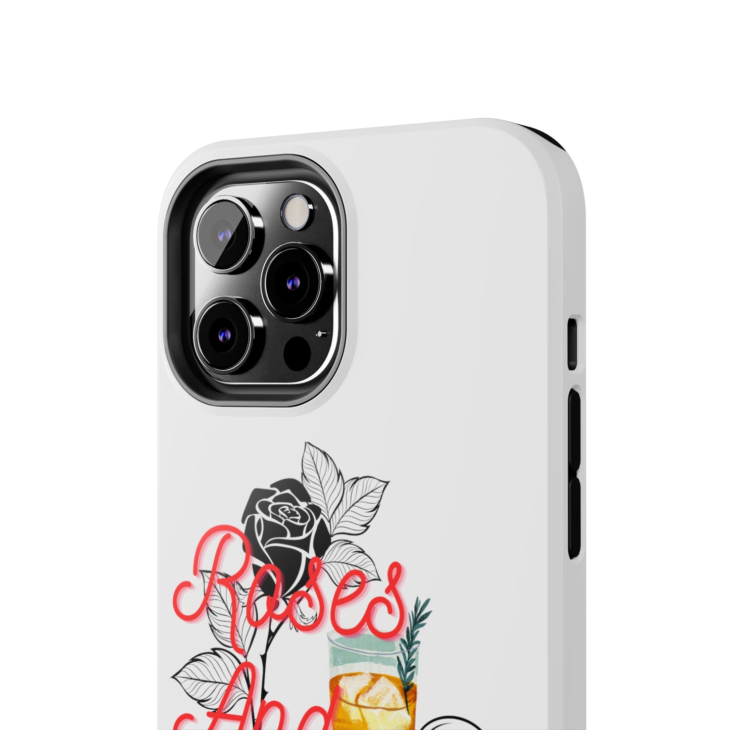 Roses&Whiskey - White - Tough Phone Cases