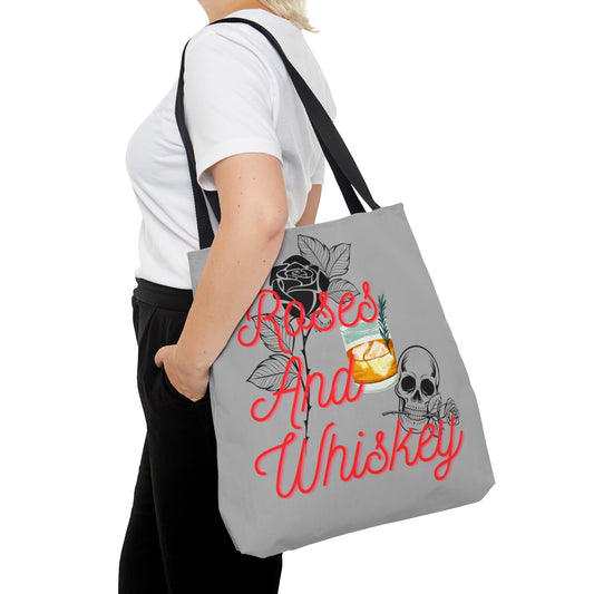 Roses&Whiskey - Grey Tote Bag