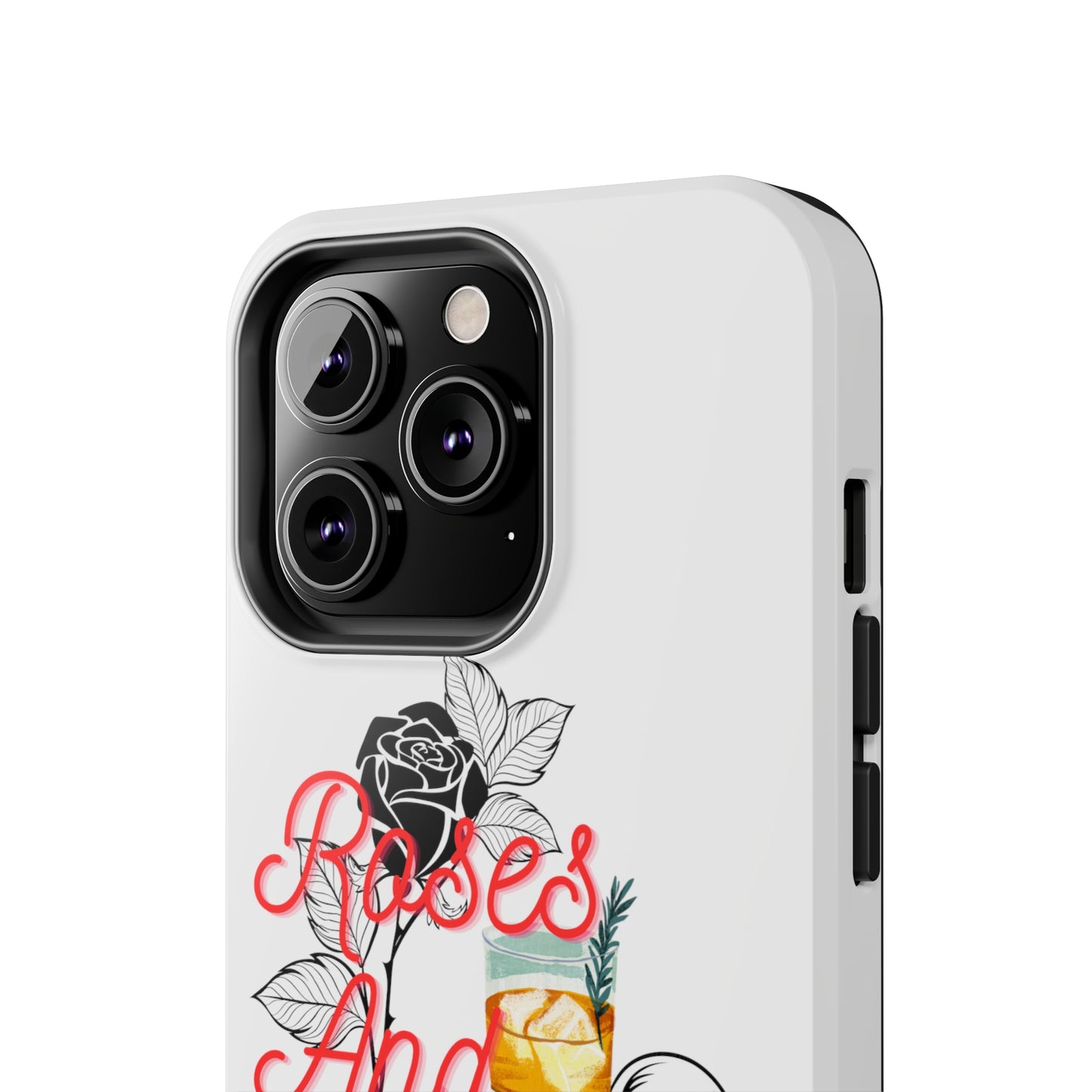 Roses&Whiskey - White - Tough Phone Cases