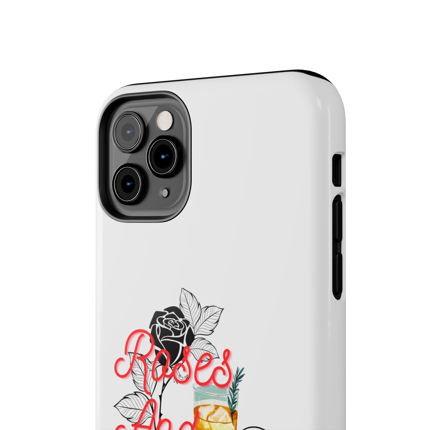 Roses&Whiskey - White - Tough Phone Cases