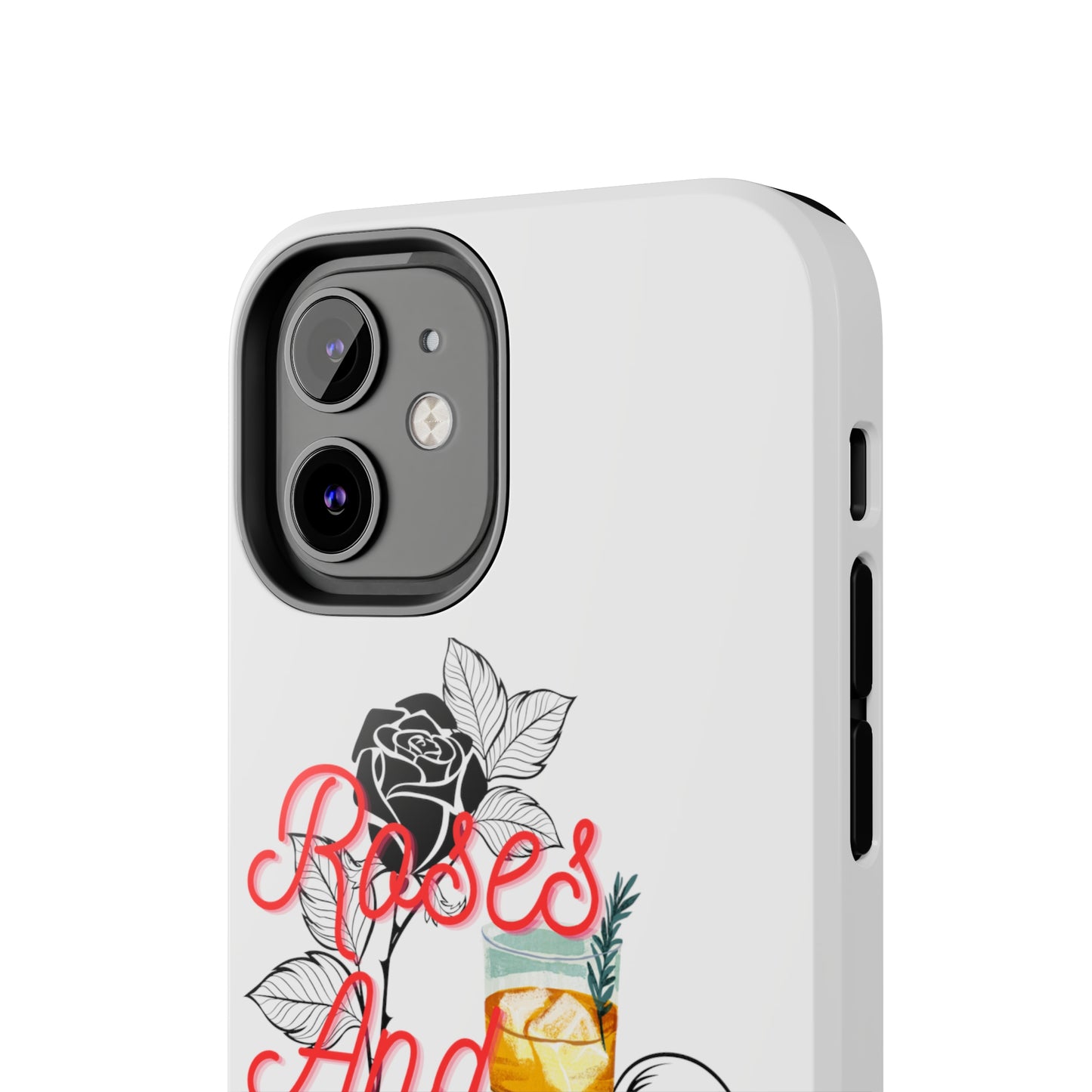 Roses&Whiskey - White - Tough Phone Cases