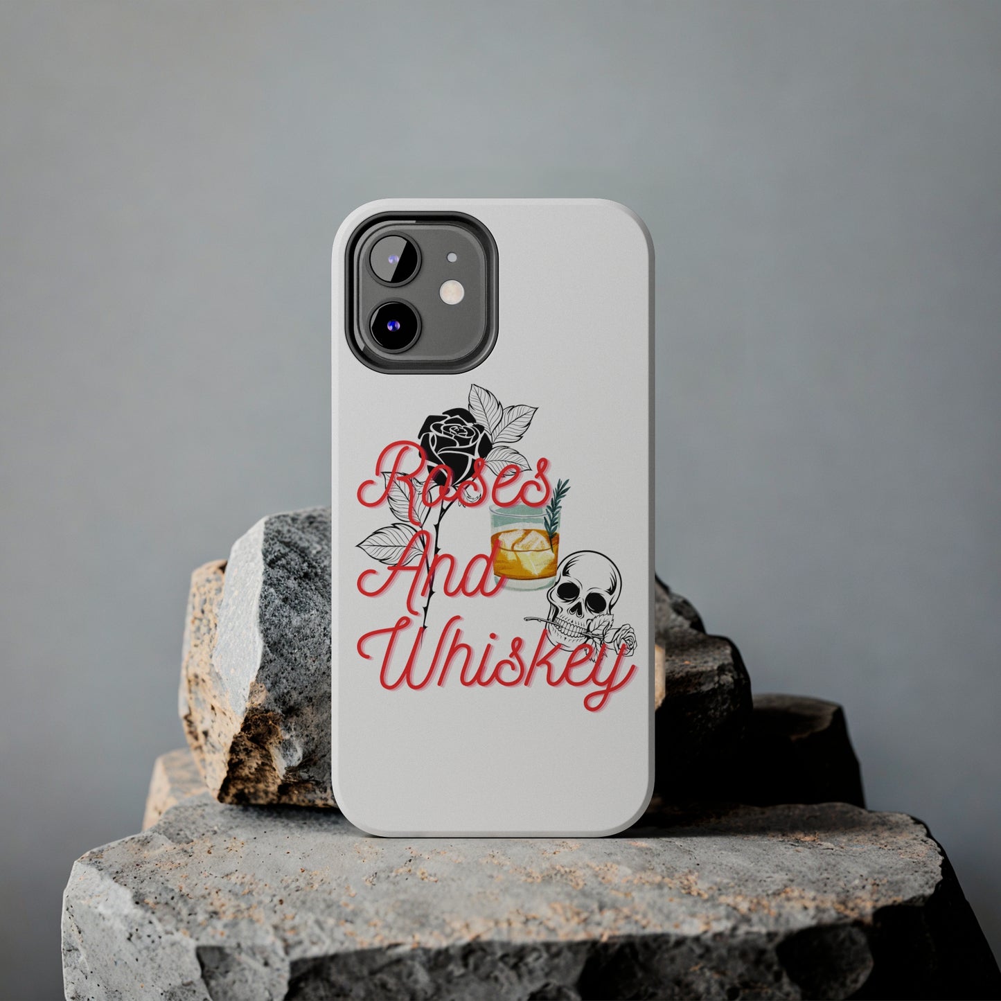 Roses&Whiskey - White - Tough Phone Cases