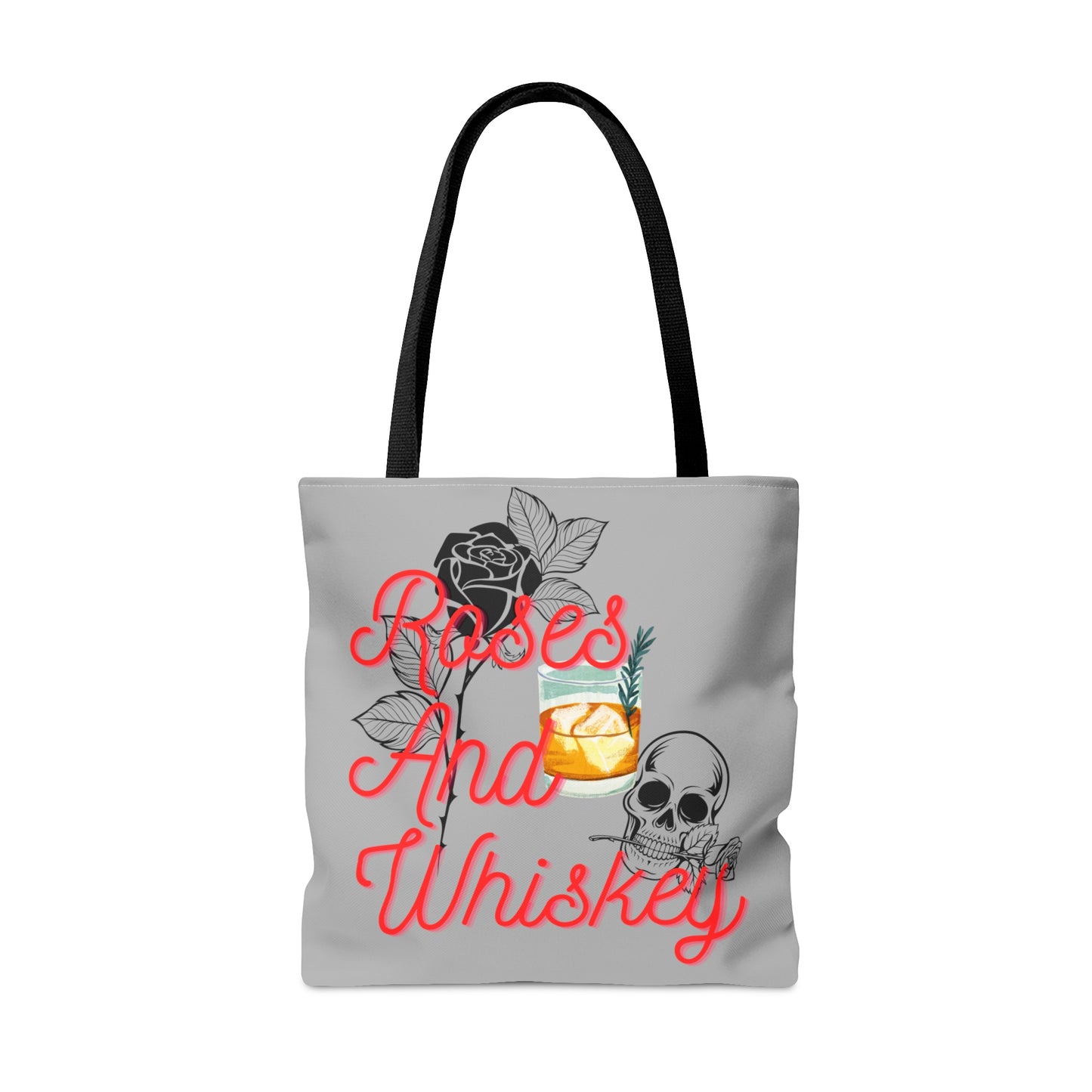 Roses&Whiskey - Grey Tote Bag