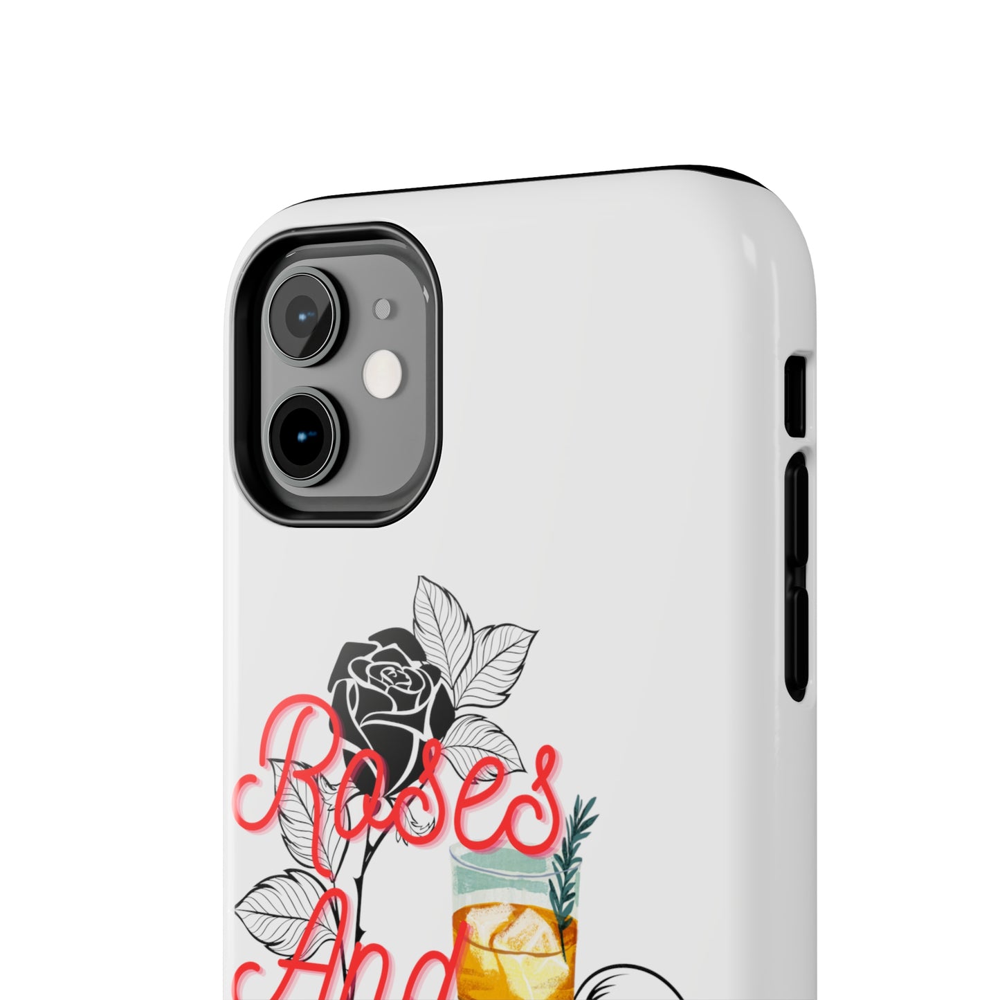 Roses&Whiskey - White - Tough Phone Cases