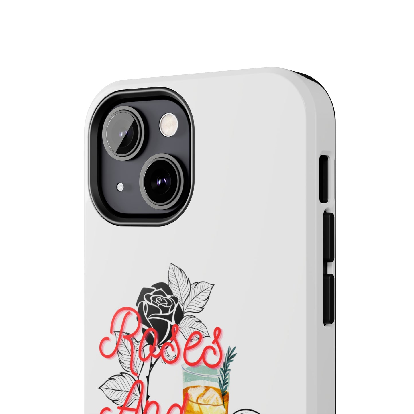 Roses&Whiskey - White - Tough Phone Cases