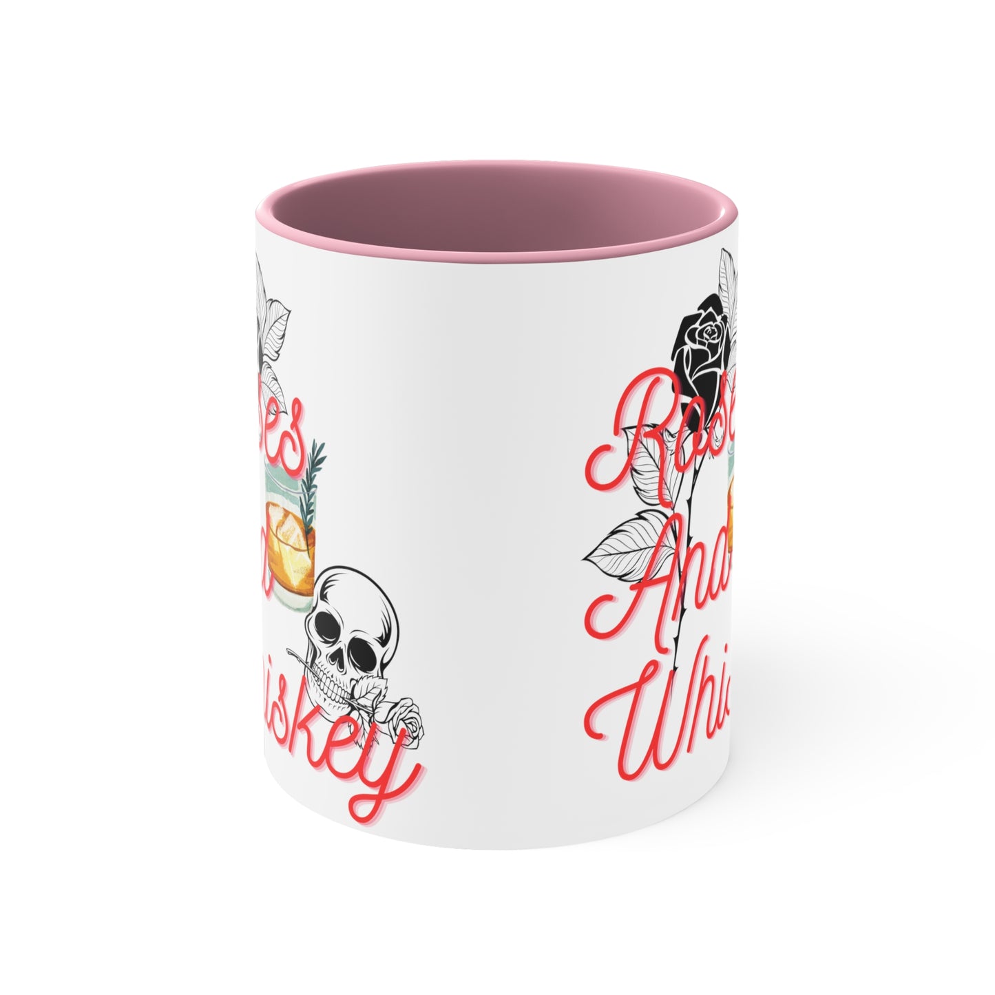 Roses&Whiskey Accent Coffee Mug, 11oz