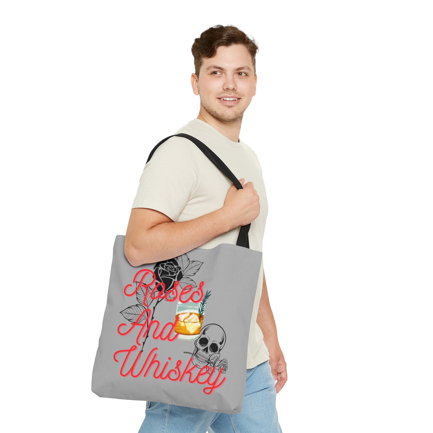 Roses&Whiskey - Grey Tote Bag