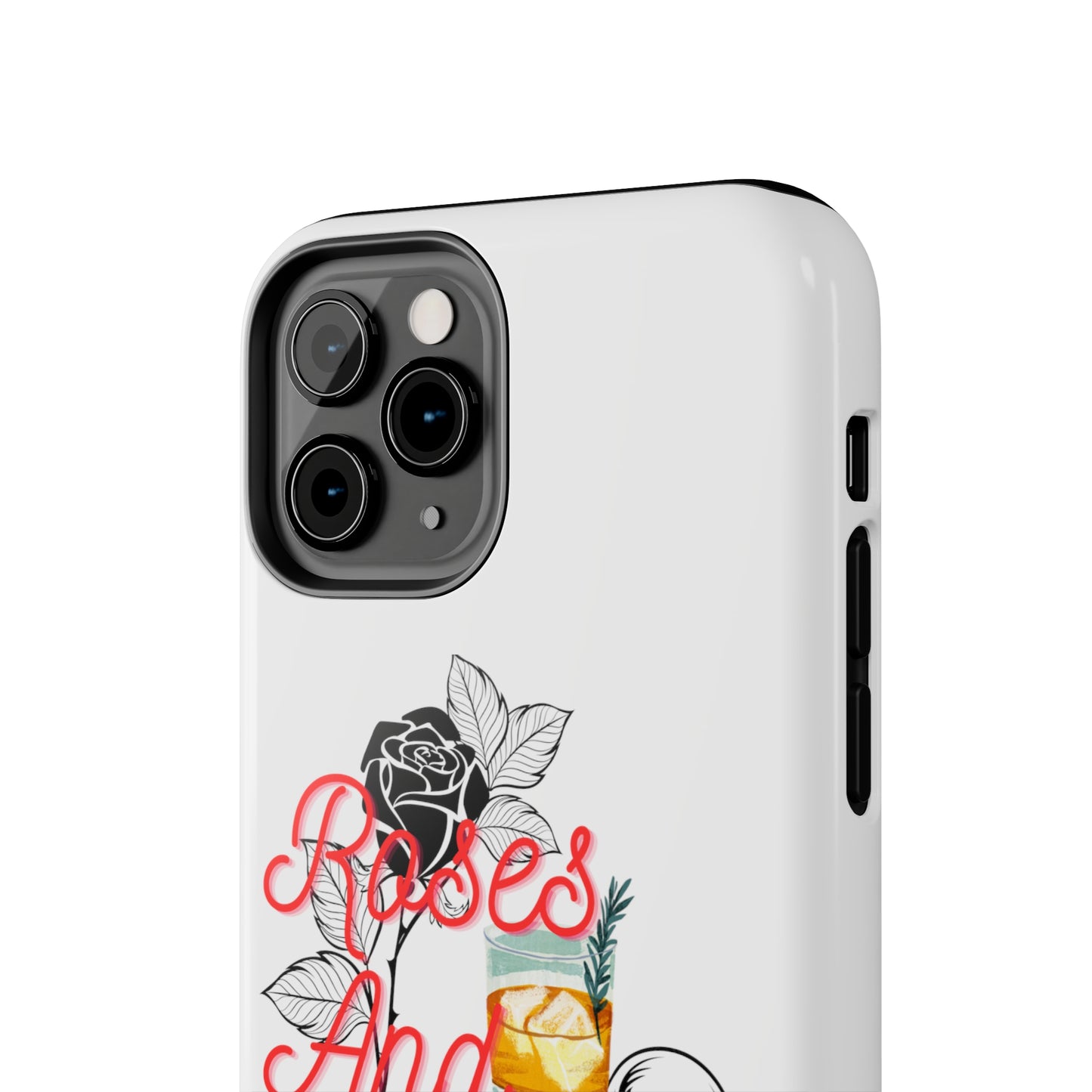 Roses&Whiskey - White - Tough Phone Cases