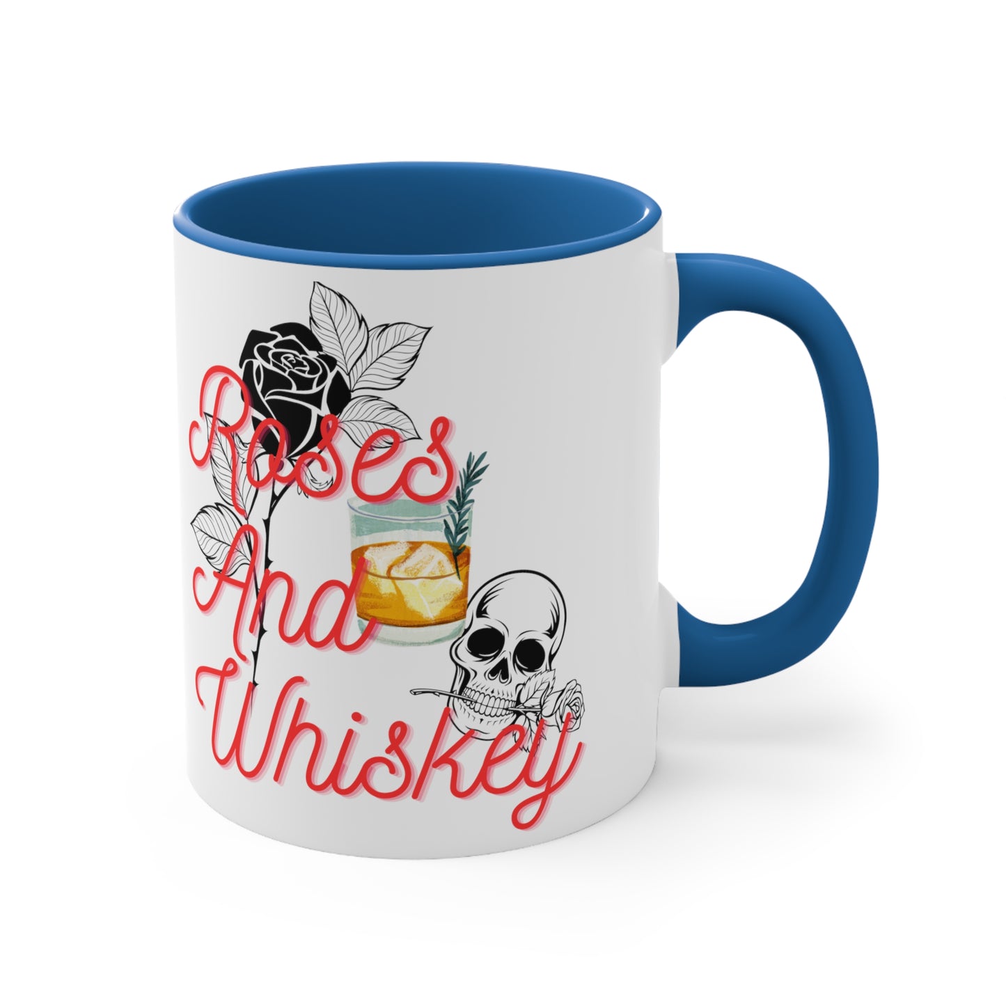 Roses&Whiskey Accent Coffee Mug, 11oz